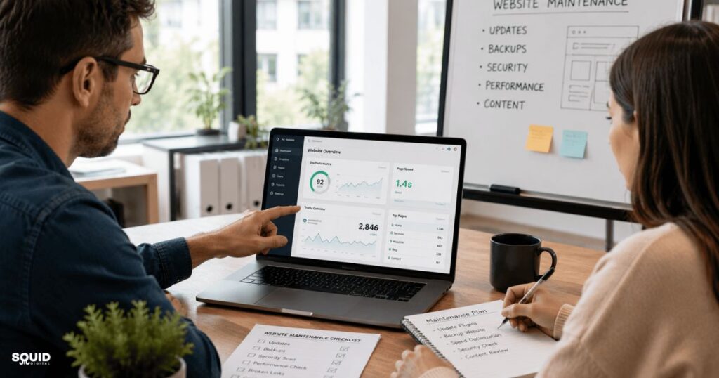 5 website maintenance inhouse vs outsourced squid digital agency sydney