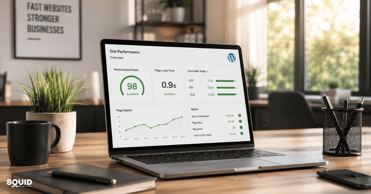 5 why wordpress websites get slow performance improvement squid digital agency sydney