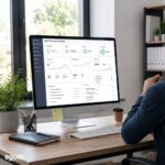 What Does Website Maintenance Include - Small business owner reviewing website maintenance metrics and website performance data.