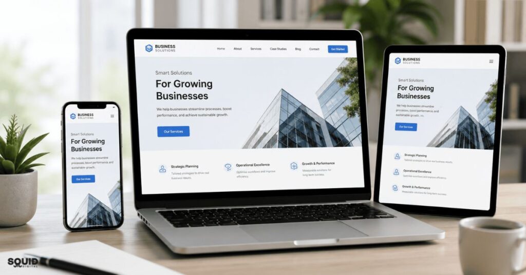 Essential Technical SEO Guide for Growing Businesses 4 Technical SEO mobile optimisation across responsive business website devices