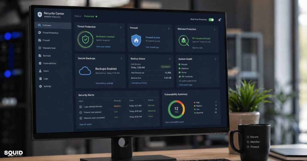 What Does Website Maintenance Include? Critical Services for Long-Term Website Success 2 Website maintenance includes security monitoring, malware protection, and website backups.