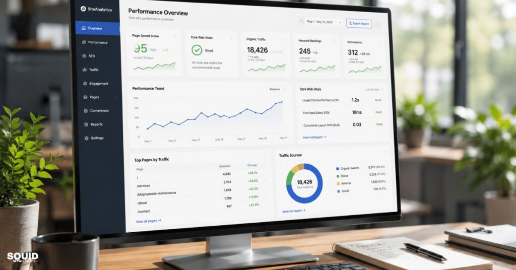 What Does Website Maintenance Include? Critical Services for Long-Term Website Success 4 Website maintenance helps improve website speed, SEO performance, and user experience.